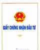 Giấy chứng nhận đầu tư