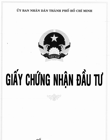 Giấy Chứng nhận Đầu tư