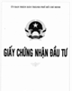 Giấy Chứng nhận Đầu tư